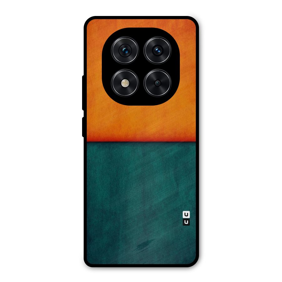 Orange Green Shade Metal Back Case for Poco X7