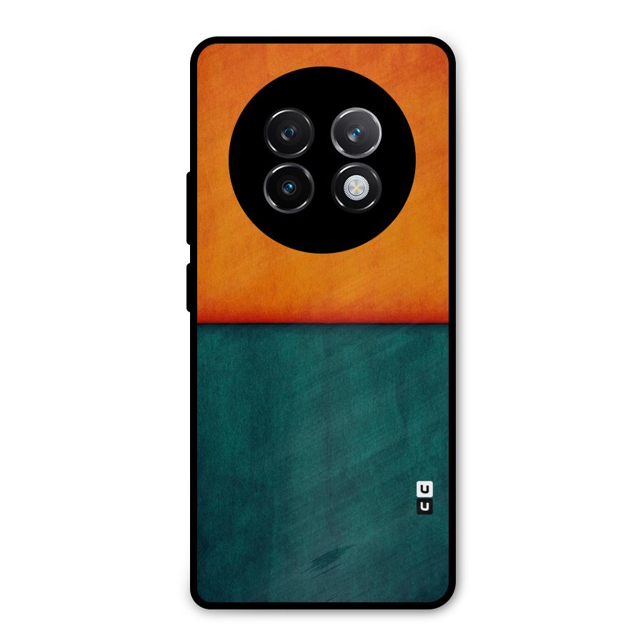 Orange Green Shade Metal Back Case for Realme 13 Plus