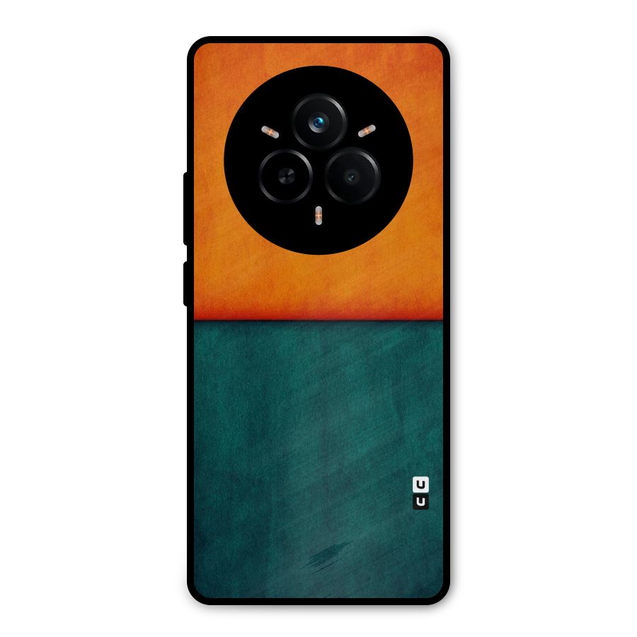 Orange Green Shade Metal Back Case for Realme 14 Pro