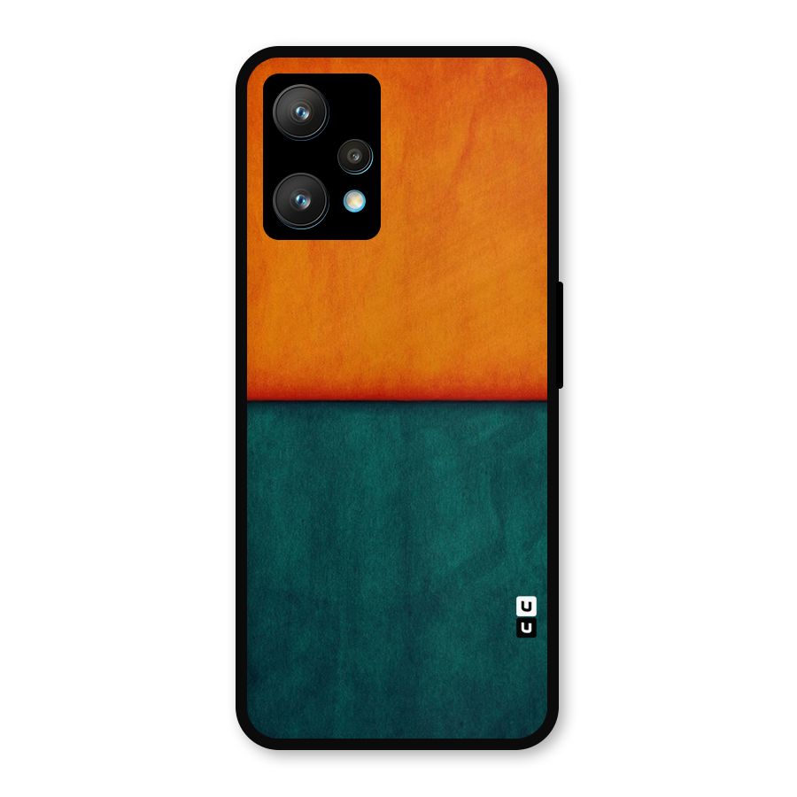 Orange Green Shade Metal Back Case for Realme 9 Pro Plus 5G
