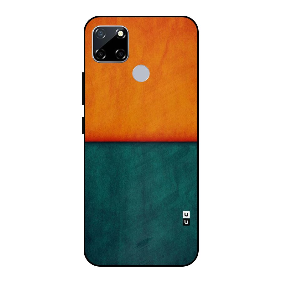 Orange Green Shade Metal Back Case for Realme Narzo 20