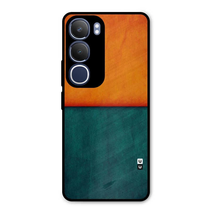 Orange Green Shade Metal Back Case for Vivo Y29