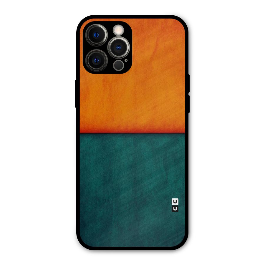 Orange Green Shade Metal Back Case for iPhone 12 Pro Max