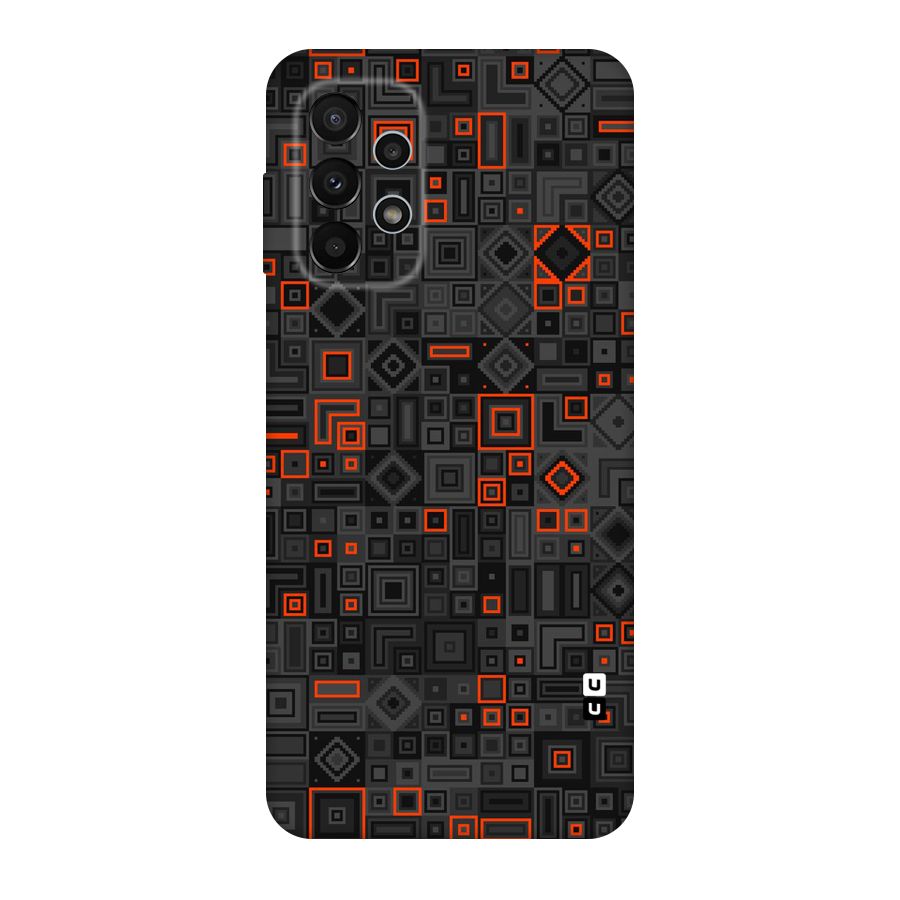 Orange Shapes Abstract Original Polycarbonate Back Case for Galaxy A23