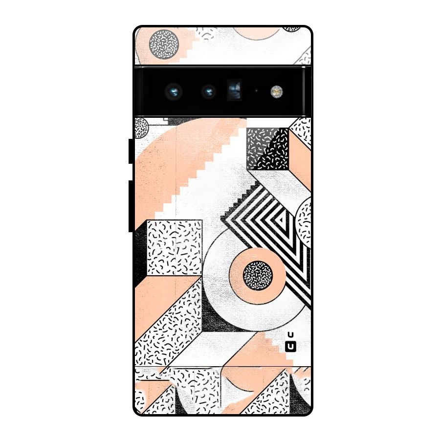 Orange Zig Zag Glass Back Case for Google Pixel 6 Pro
