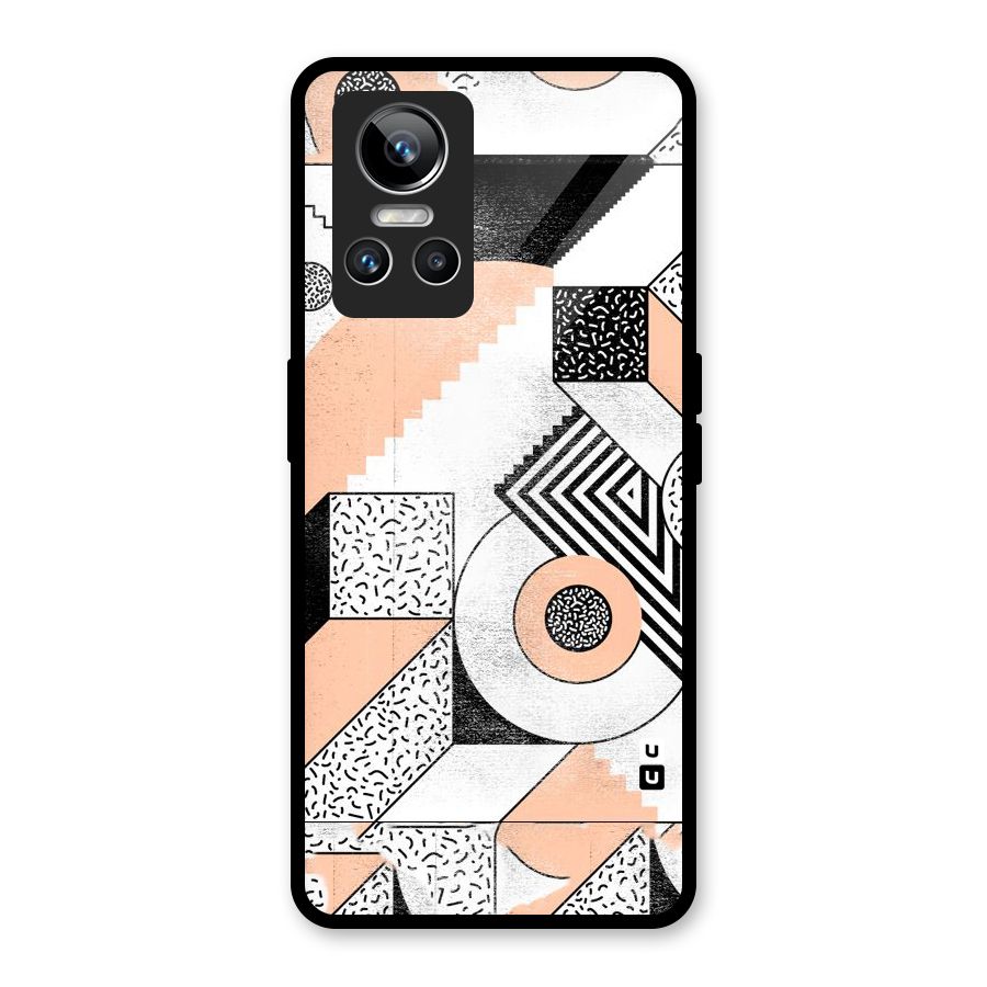Orange Zig Zag Glass Back Case for Realme GT Neo 3