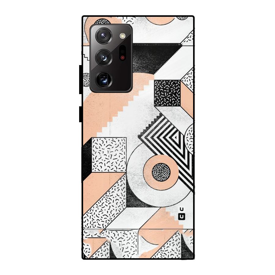 Orange Zig Zag Metal Back Case for Galaxy Note 20 Ultra