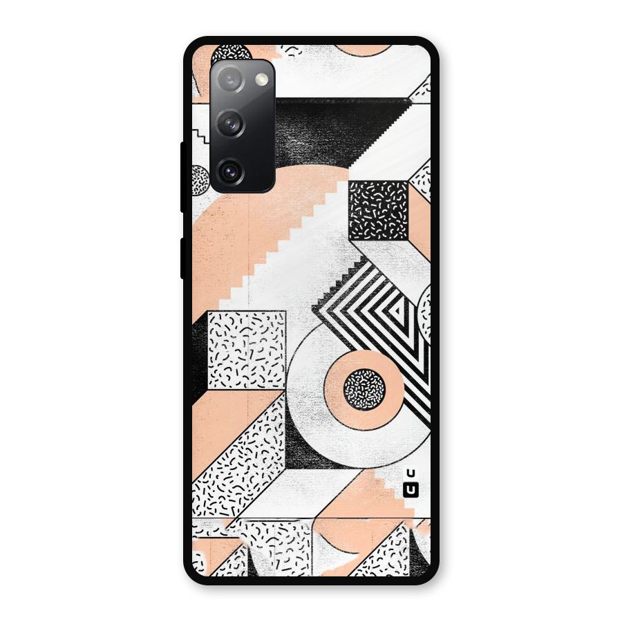 Orange Zig Zag Metal Back Case for Galaxy S20 FE 5G