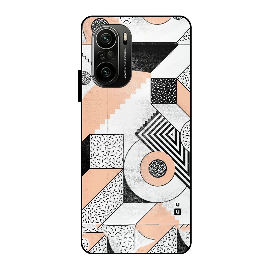 Orange Zig Zag Metal Back Case for Mi 11X Pro