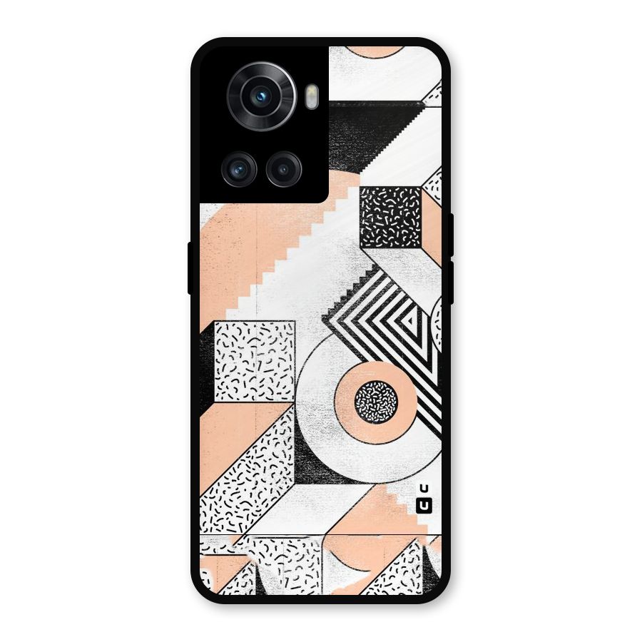 Orange Zig Zag Metal Back Case for OnePlus 10R