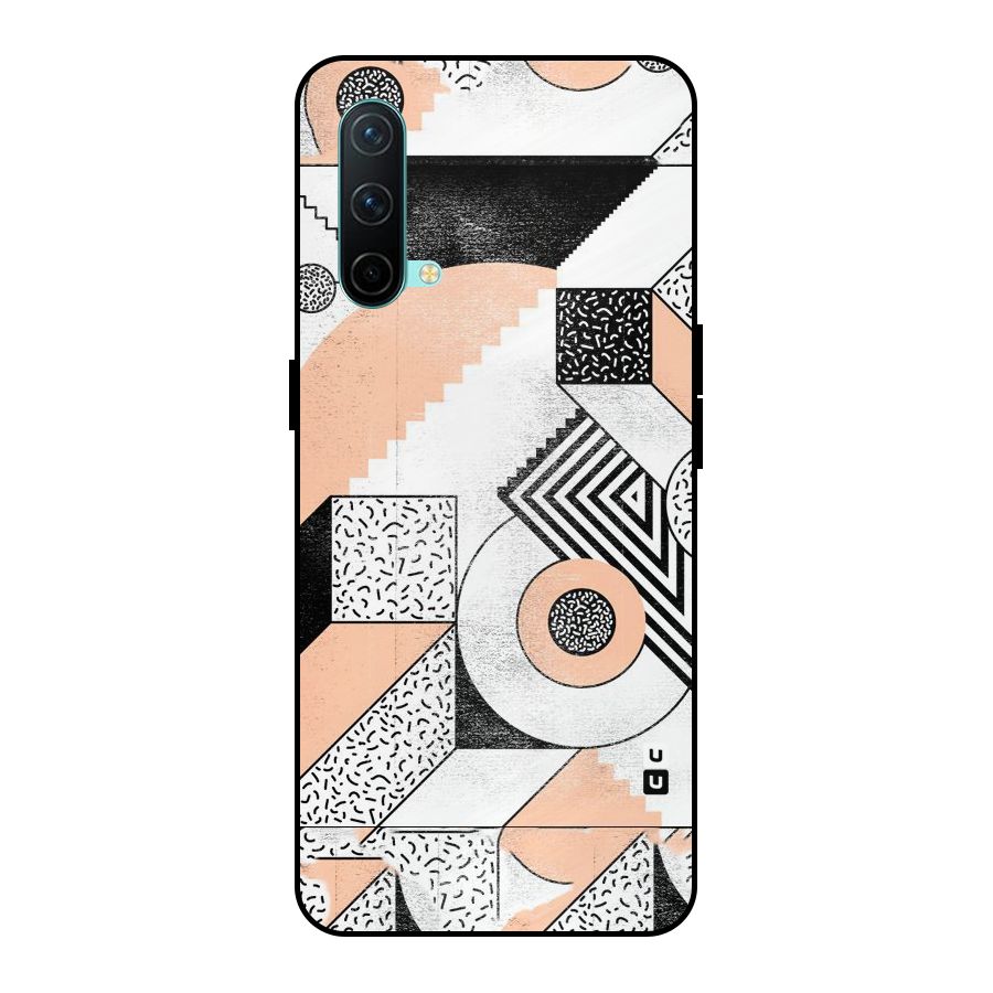 Orange Zig Zag Metal Back Case for OnePlus Nord CE 5G