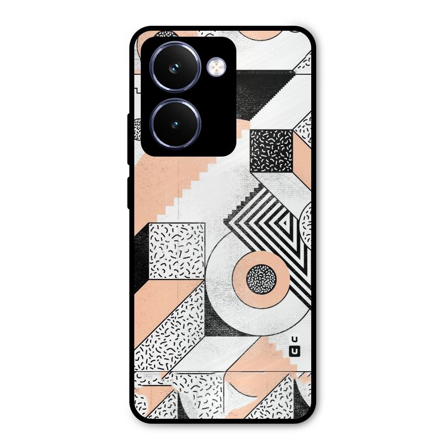 Orange Zig Zag Metal Back Case for Realme P3 Ultra
