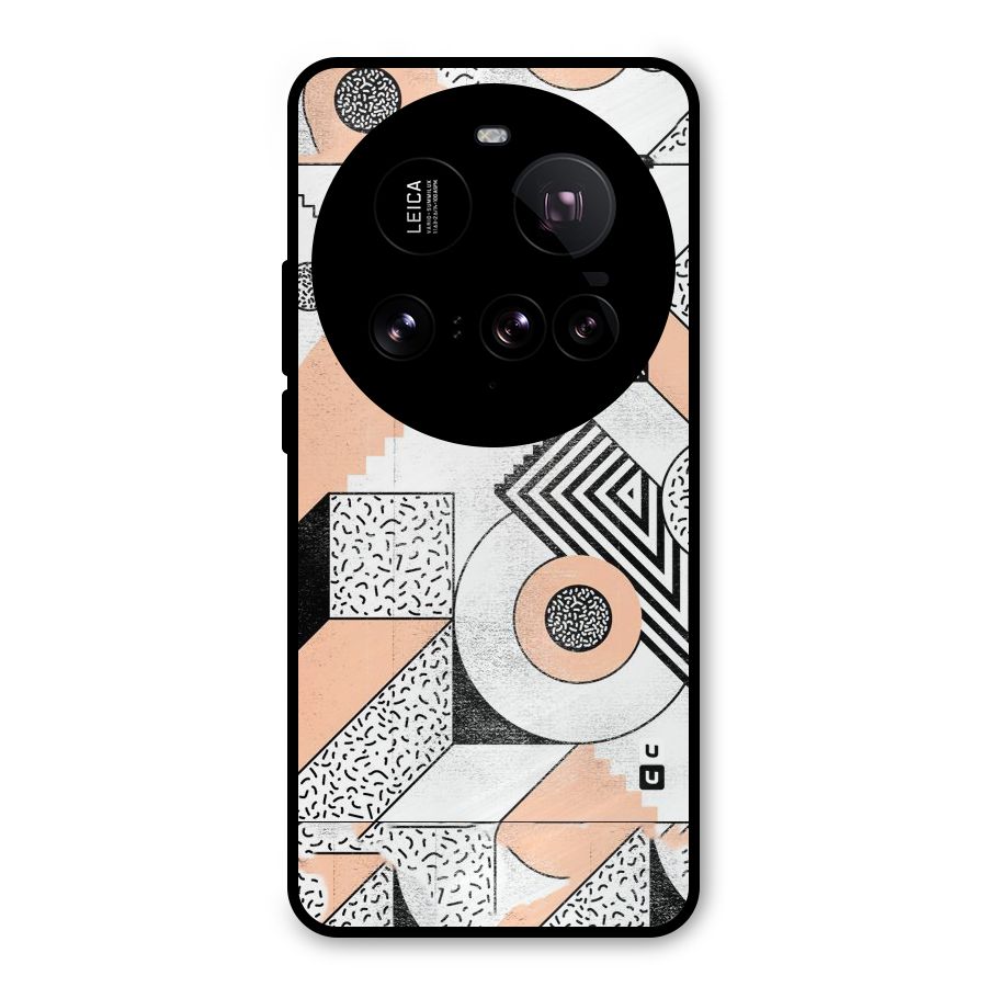 Orange Zig Zag Metal Back Case for Xiaomi 15 Ultra