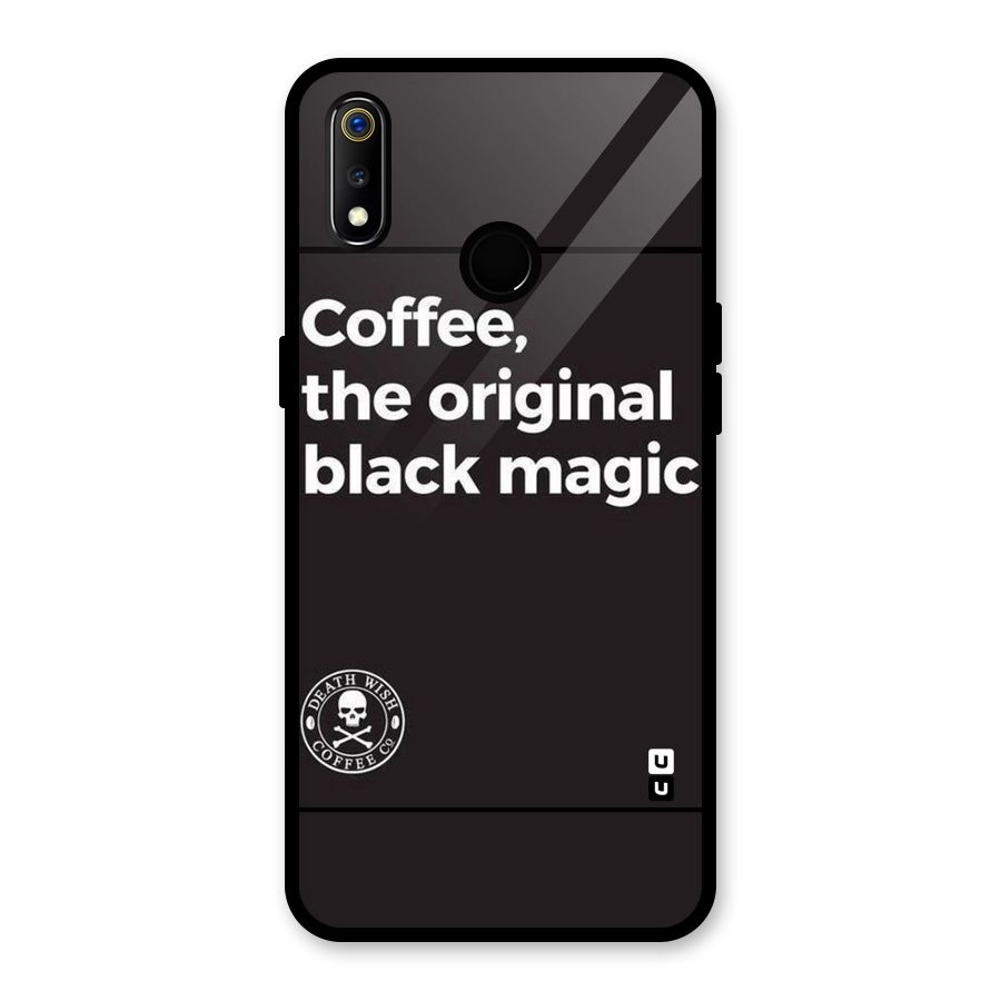 Original Black Magic Glass Back Case for Realme 3i