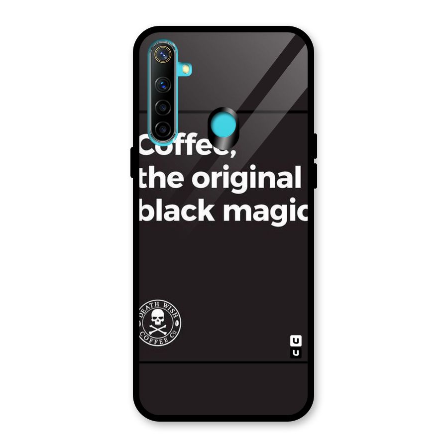 Original Black Magic Glass Back Case for Realme 5