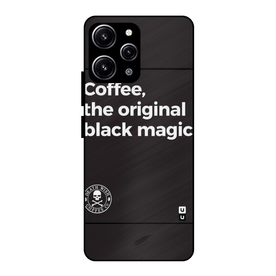 Original Black Magic Glass Back Case for Redmi 12 4G