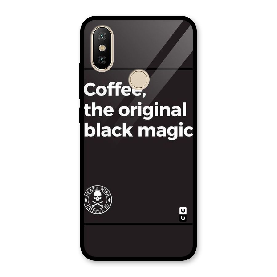 Original Black Magic Glass Back Case for Redmi A2