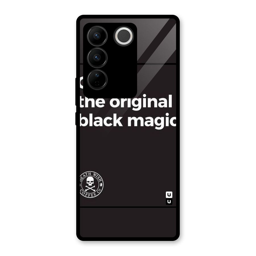 Original Black Magic Glass Back Case for Vivo V27