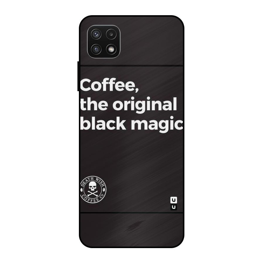 Original Black Magic Metal Back Case for Galaxy A22 5G