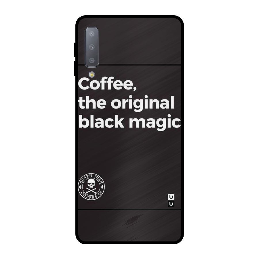 Original Black Magic Metal Back Case for Galaxy A7 (2018)