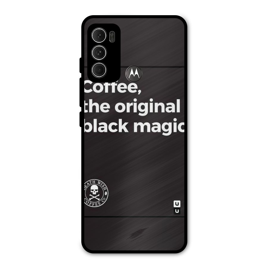 Original Black Magic Metal Back Case for Moto G60