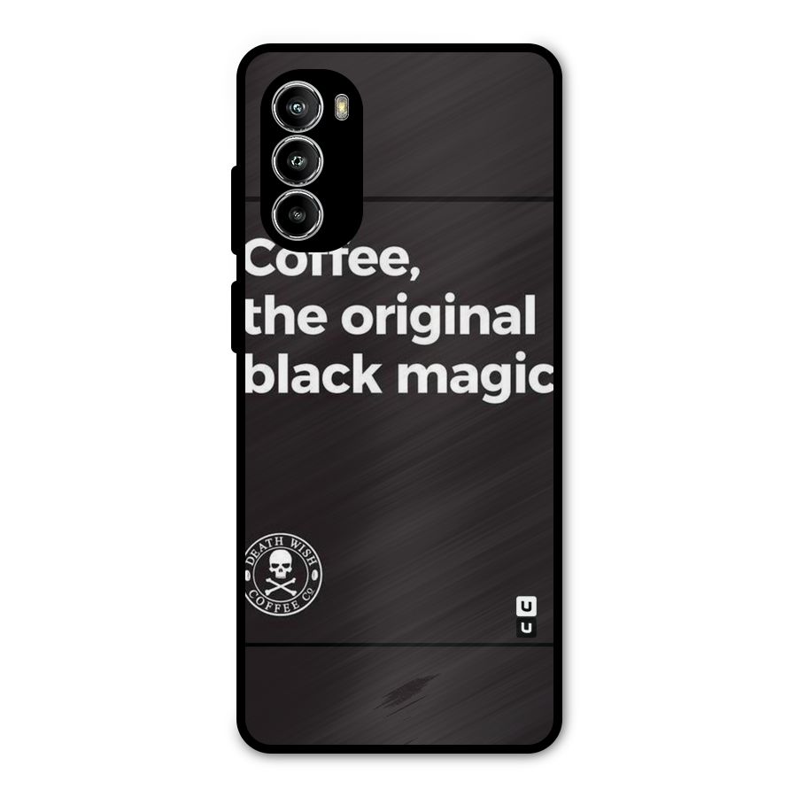 Original Black Magic Metal Back Case for Moto G82