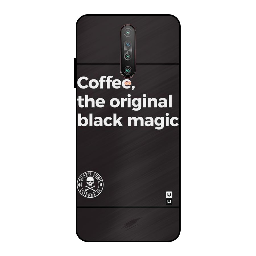 Original Black Magic Metal Back Case for Poco X2