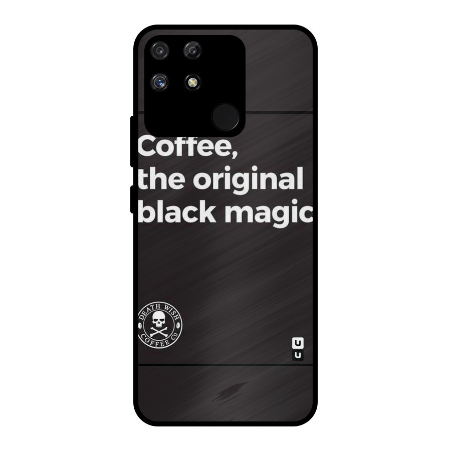 Original Black Magic Metal Back Case for Realme Narzo 50A