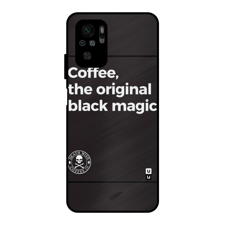 Original Black Magic Metal Back Case for Redmi Note 10S