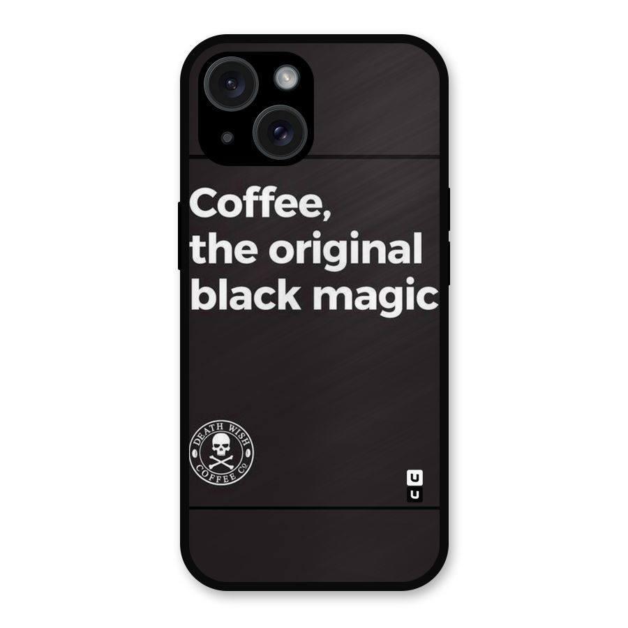 Original Black Magic Metal Back Case for iPhone 15