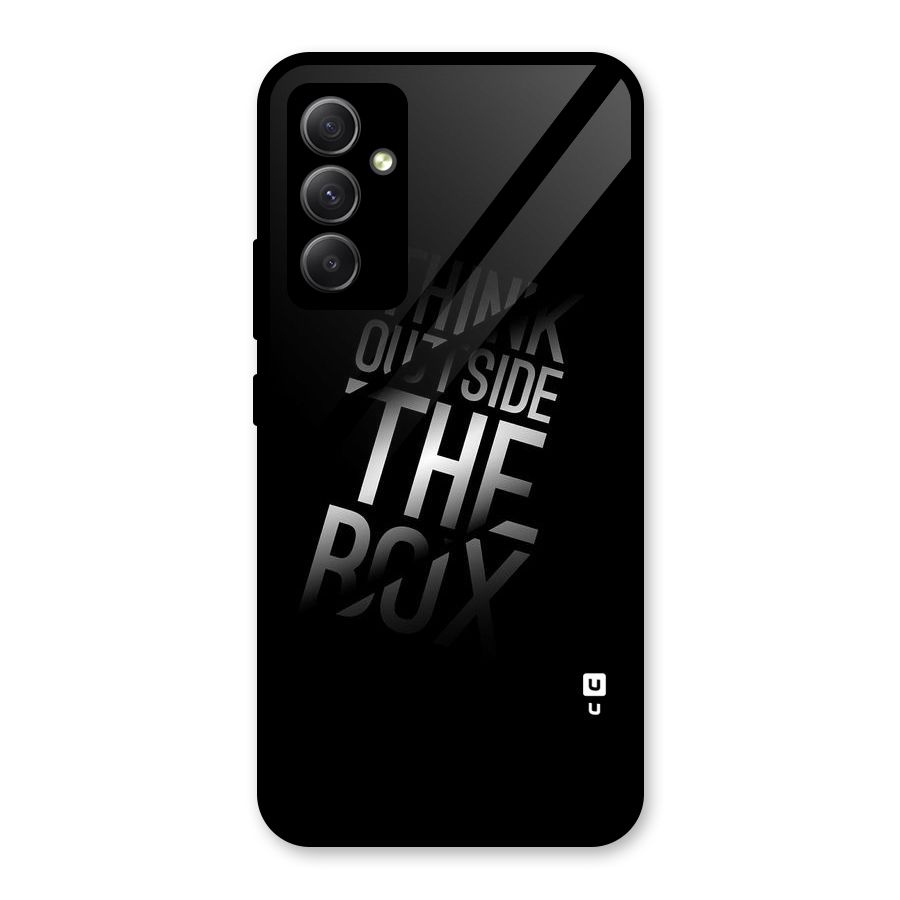 Outside The Box Thinking Glass Back Case for Galaxy A34