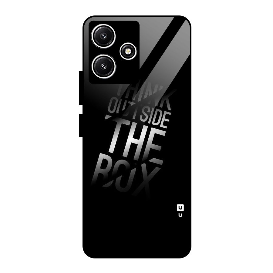 Outside The Box Thinking Glass Back Case for Poco M6 Pro
