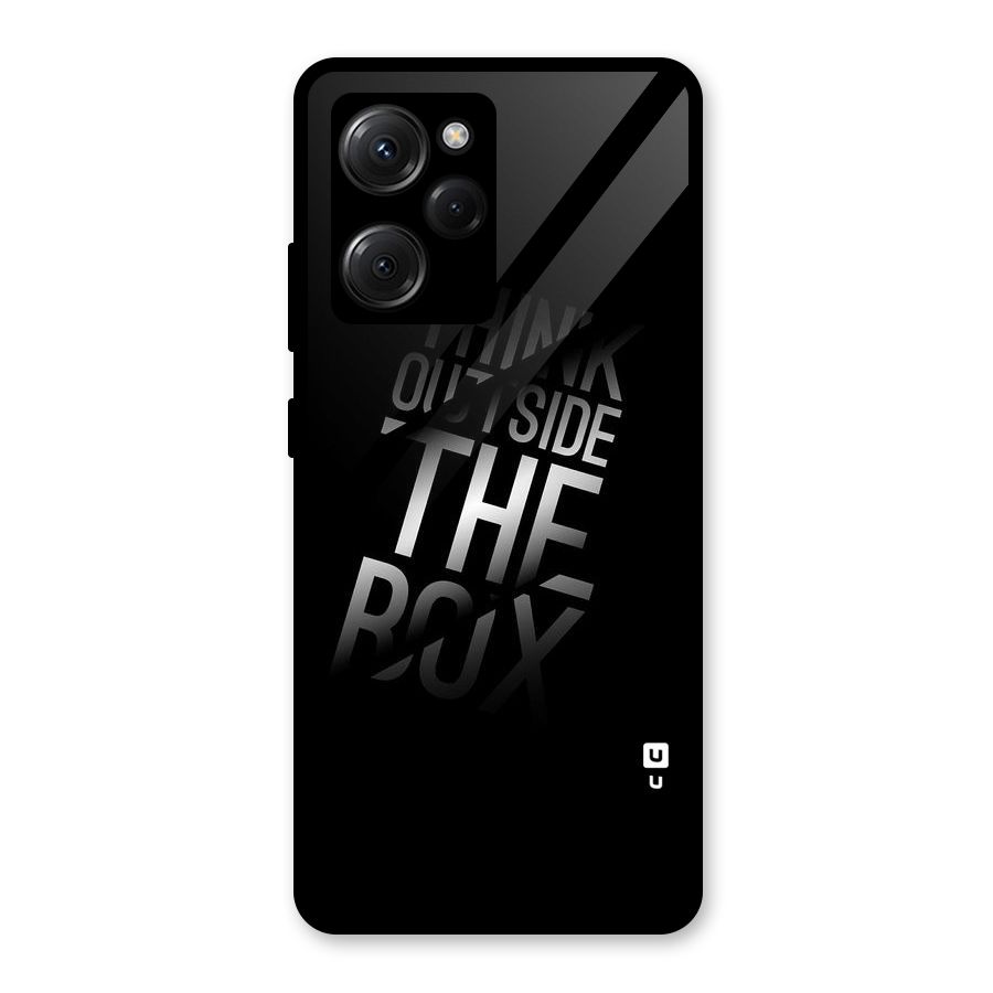Outside The Box Thinking Glass Back Case for Poco X5 Pro