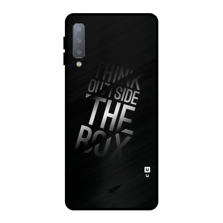 Outside The Box Thinking Metal Back Case for Galaxy A7 (2018)