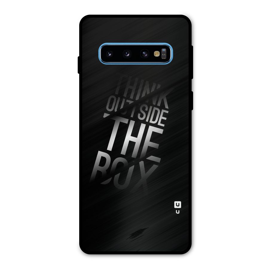 Outside The Box Thinking Metal Back Case for Galaxy S10