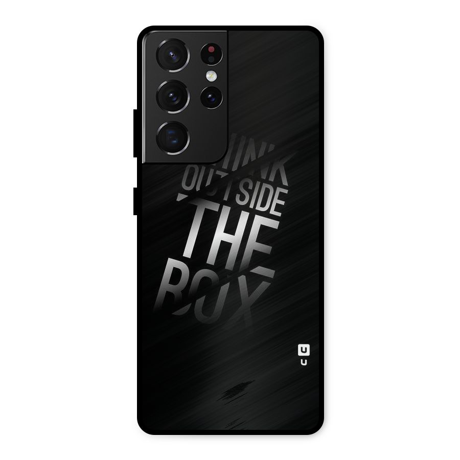 Outside The Box Thinking Metal Back Case for Galaxy S21 Ultra 5G