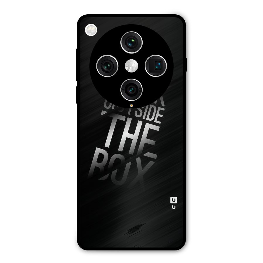 Outside The Box Thinking Metal Back Case for Oppo Find X8 Pro