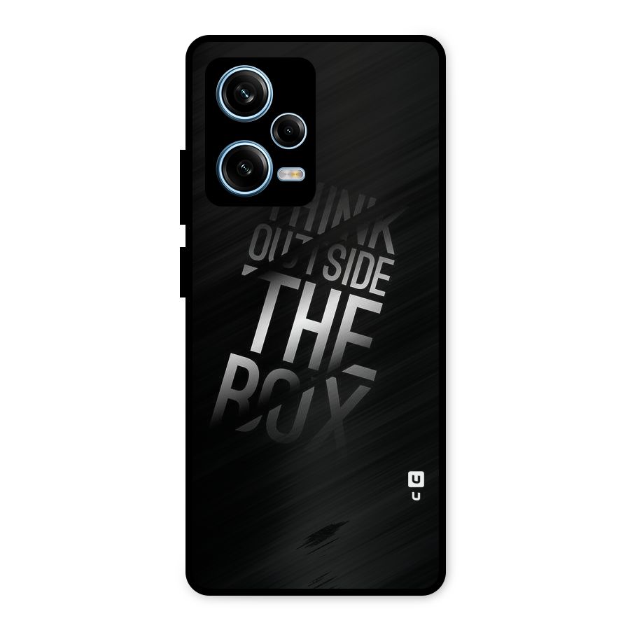 Outside The Box Thinking Metal Back Case for Redmi Note 12 Pro