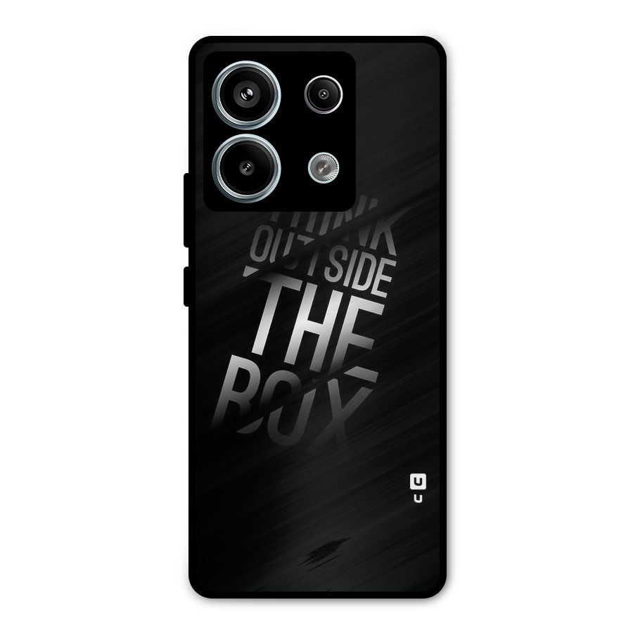 Outside The Box Thinking Metal Back Case for Redmi Note 13 Pro 5G