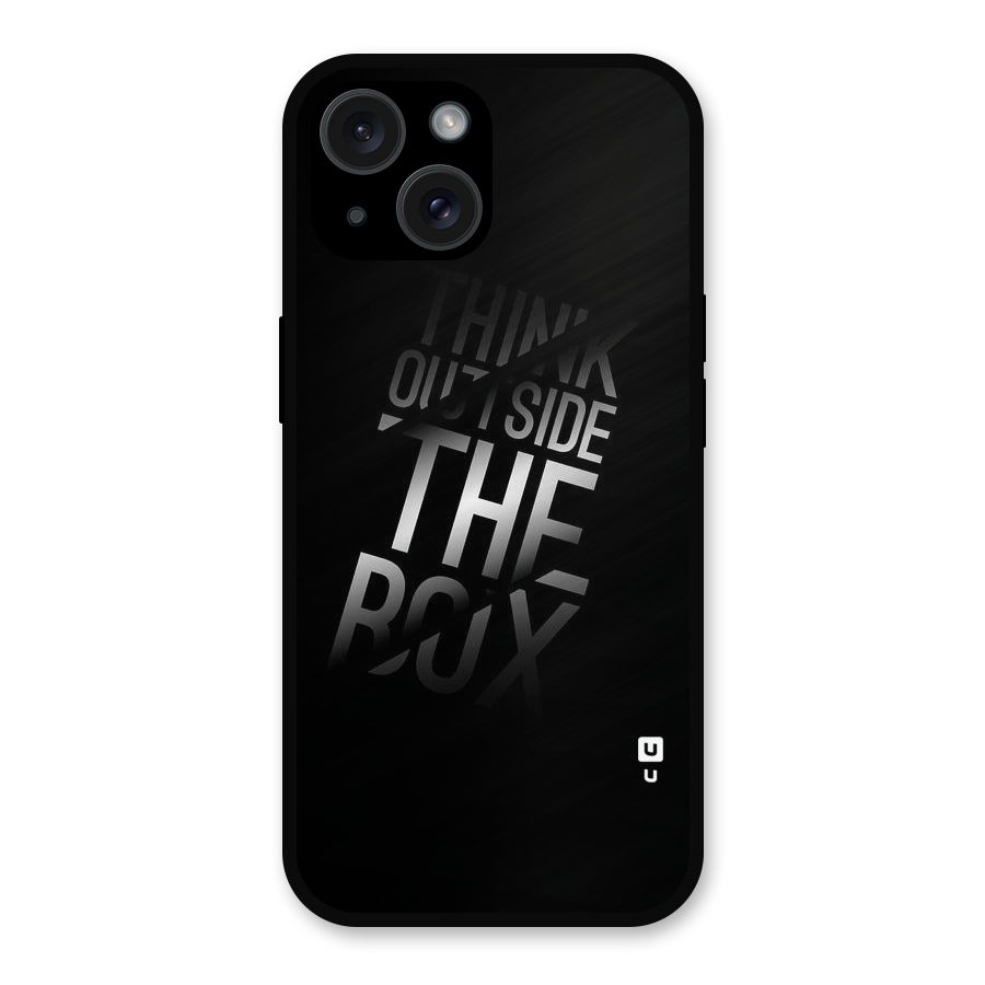 Outside The Box Thinking Metal Back Case for iPhone 15