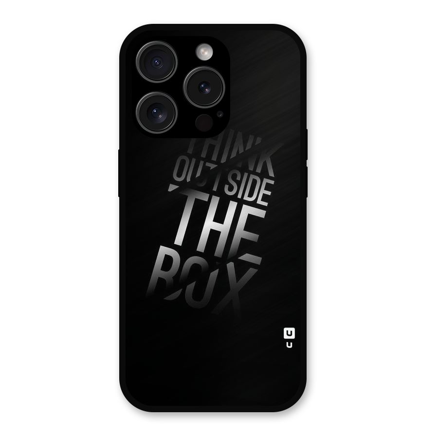 Outside The Box Thinking Metal Back Case for iPhone 15 Pro