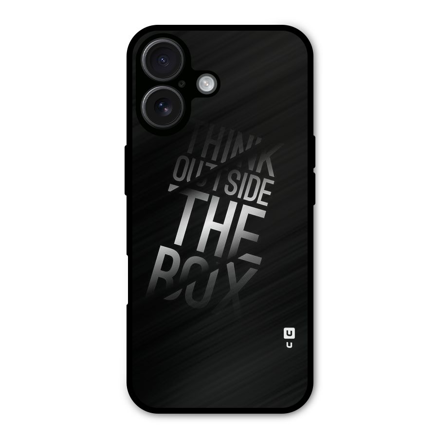 Outside The Box Thinking Metal Back Case for iPhone 16