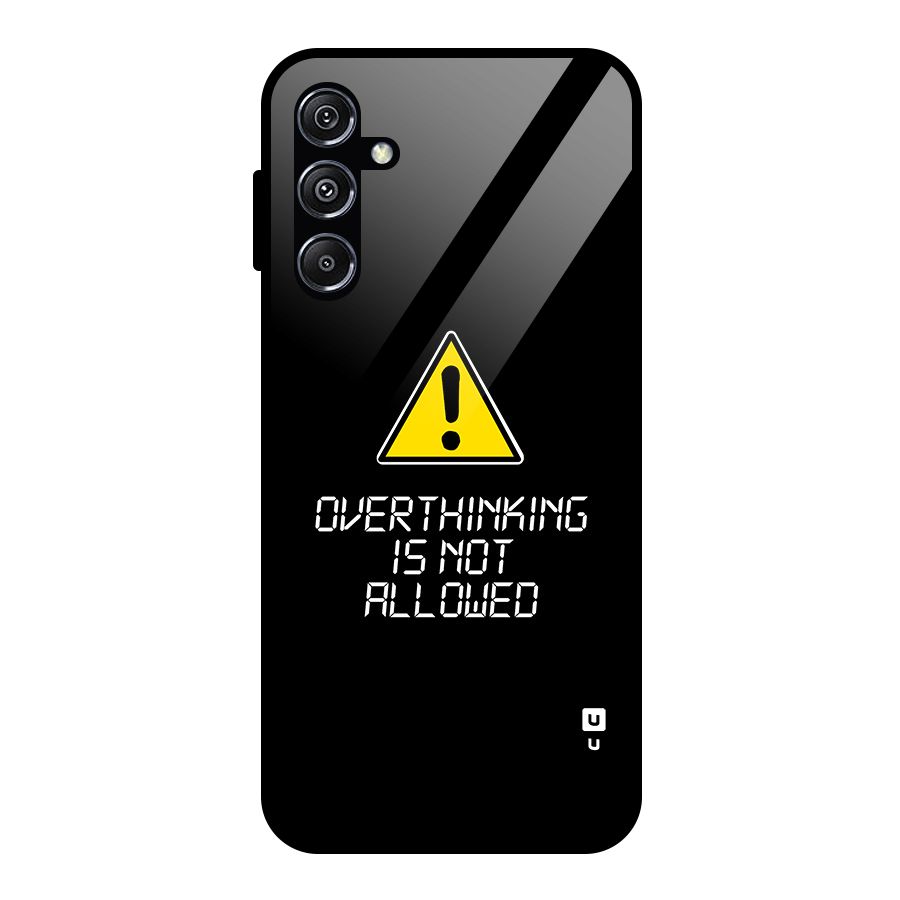 Over Thinking Glass Back Case for Galaxy M34 5G