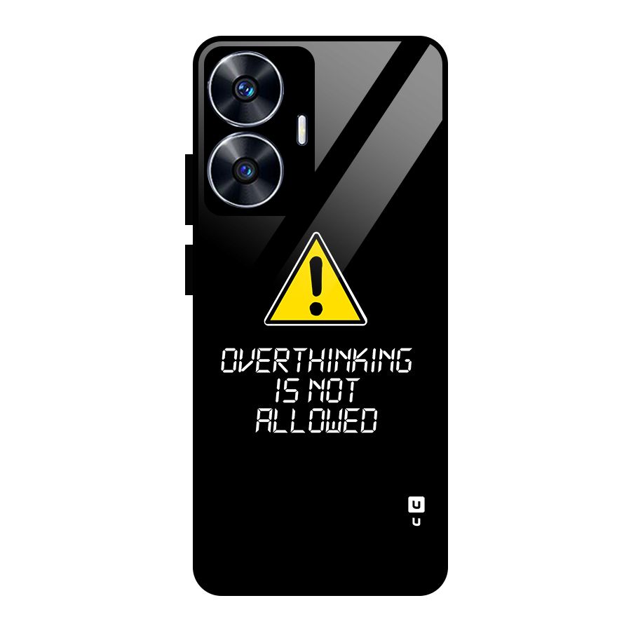 Over Thinking Glass Back Case for Realme Narzo N55