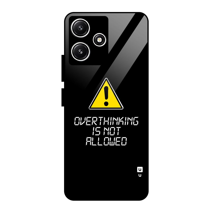 Over Thinking Glass Back Case for Redmi 12 5G