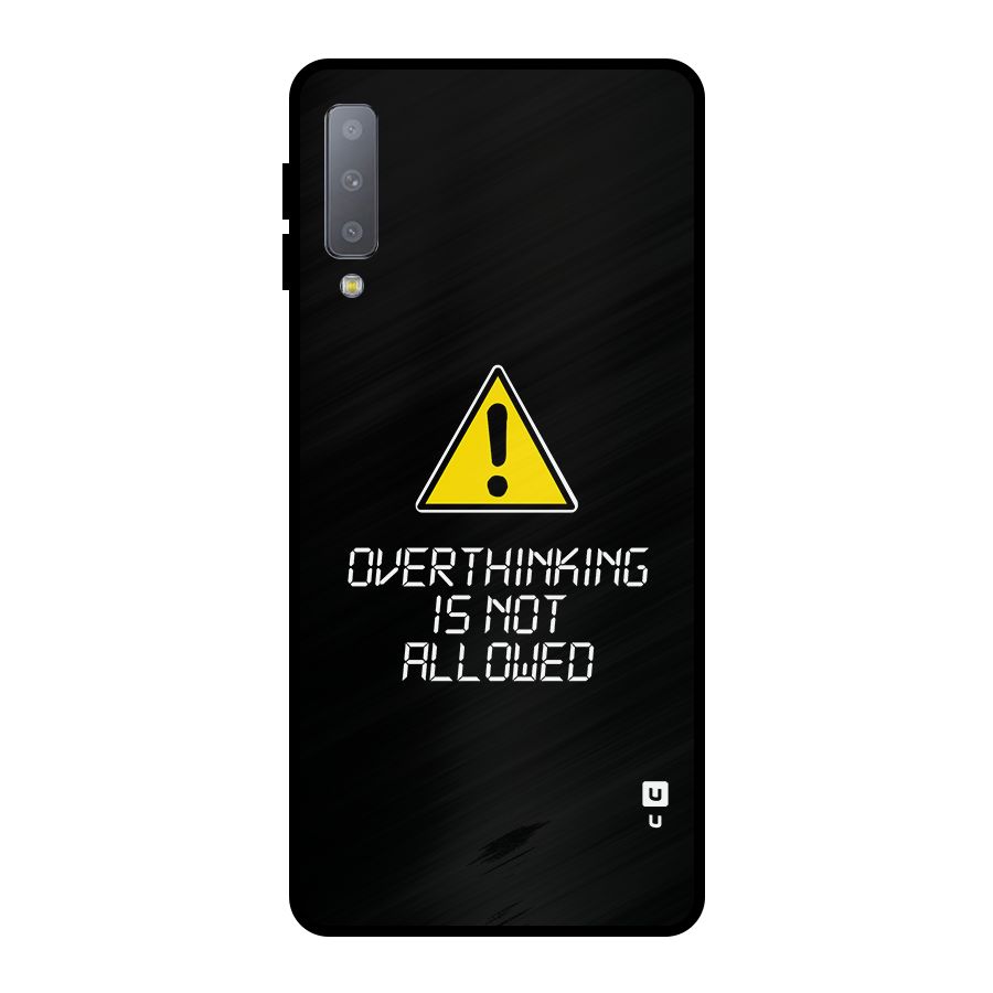 Over Thinking Metal Back Case for Galaxy A7 (2018)
