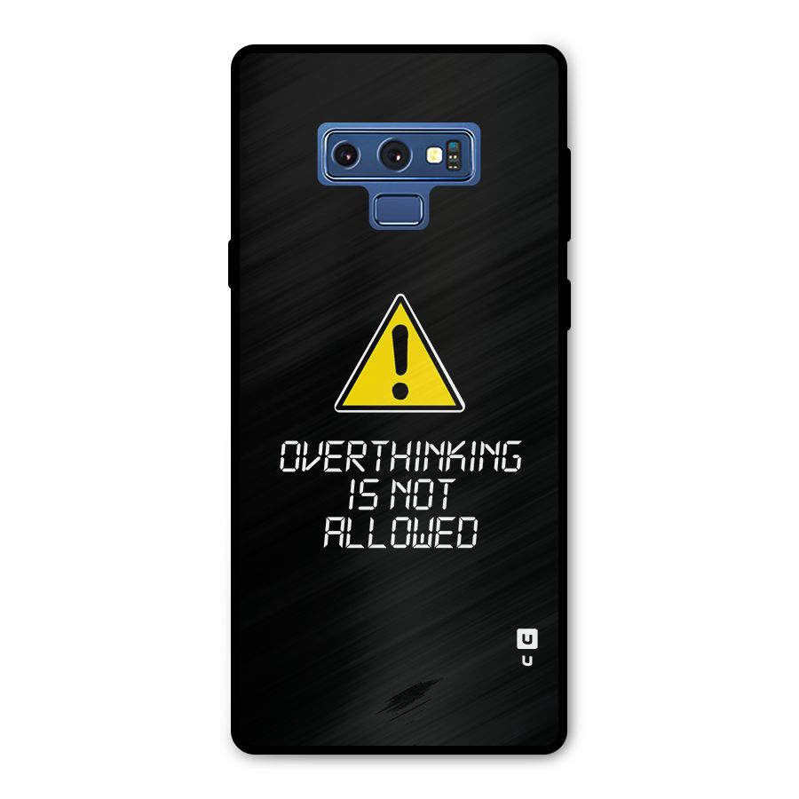 Over Thinking Metal Back Case for Galaxy Note 9