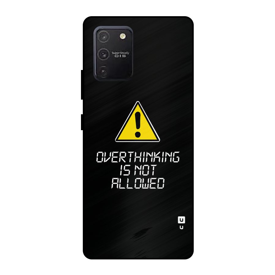 Over Thinking Metal Back Case for Galaxy S10 Lite