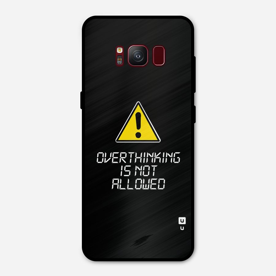 Over Thinking Metal Back Case for Galaxy S8