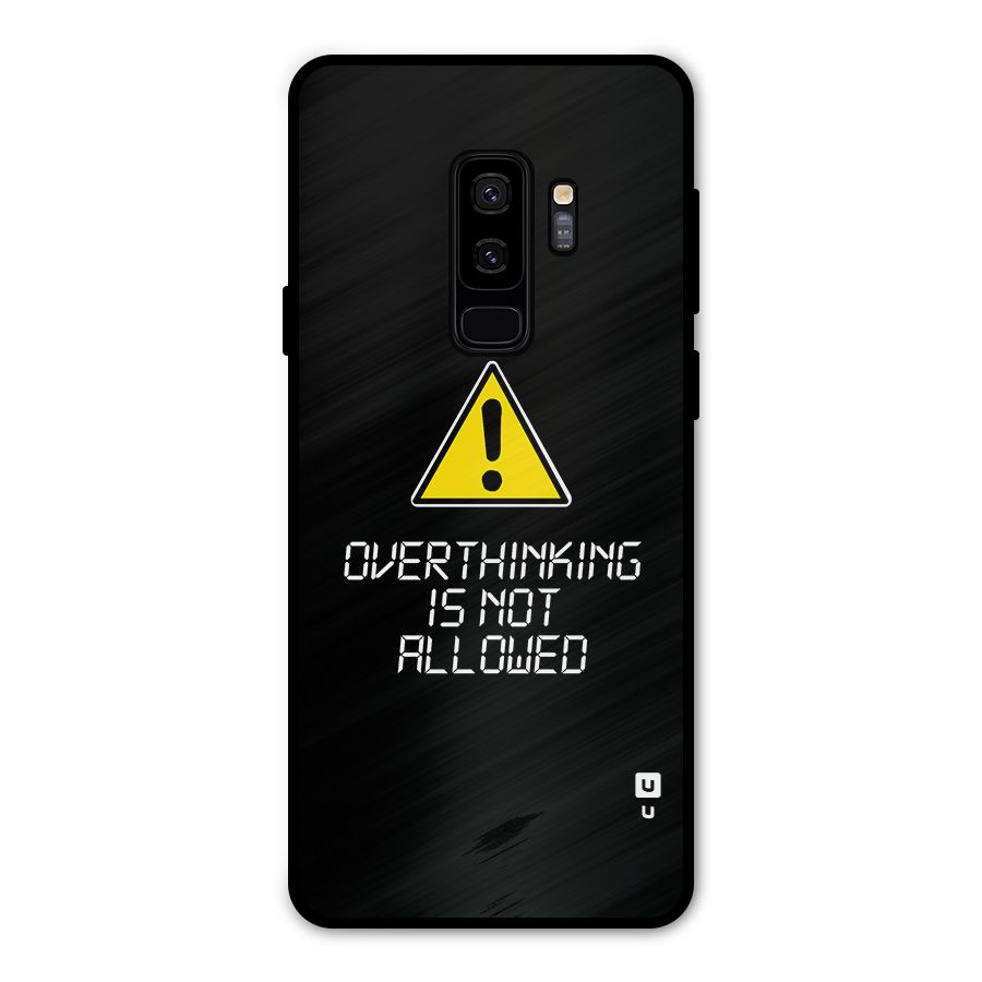 Over Thinking Metal Back Case for Galaxy S9 Plus